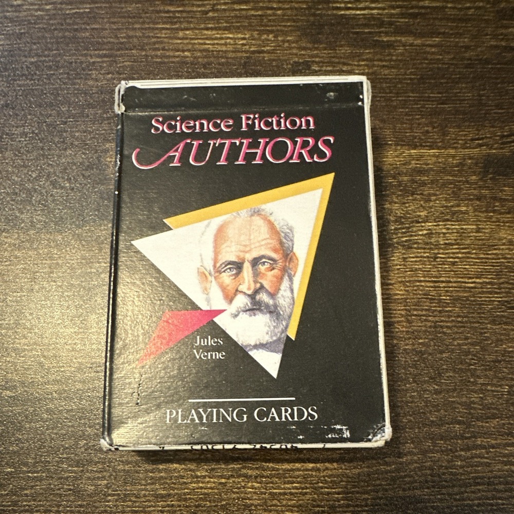 Vintage 1991 Science Fiction Authors Playing Cards Whitehall Line Complete